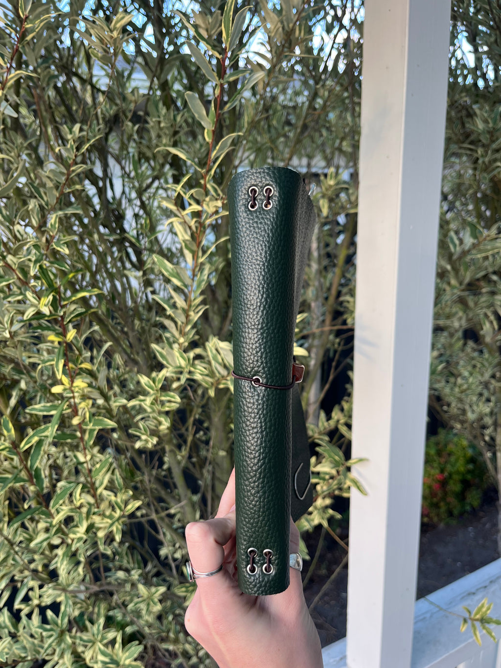A5 green pebbled