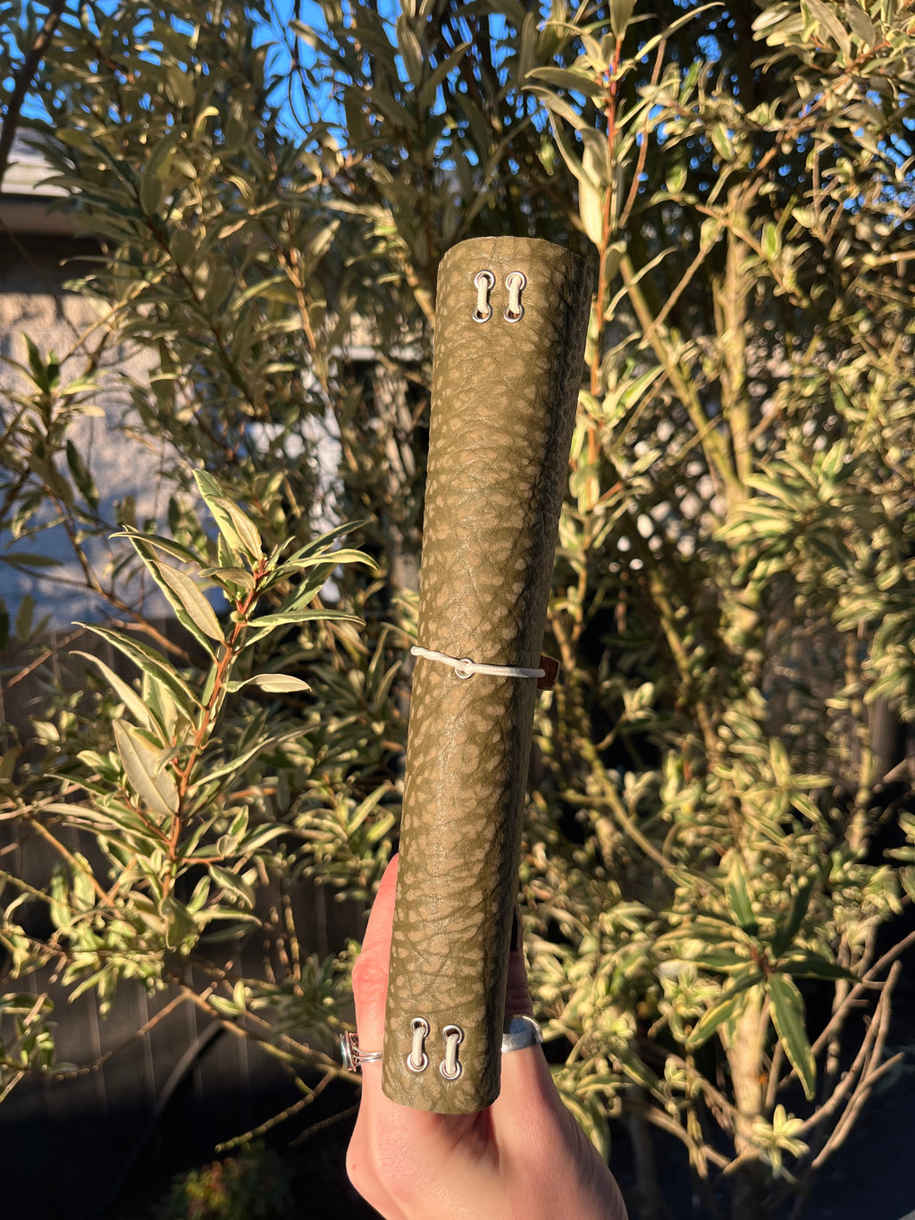 A5 khaki textured