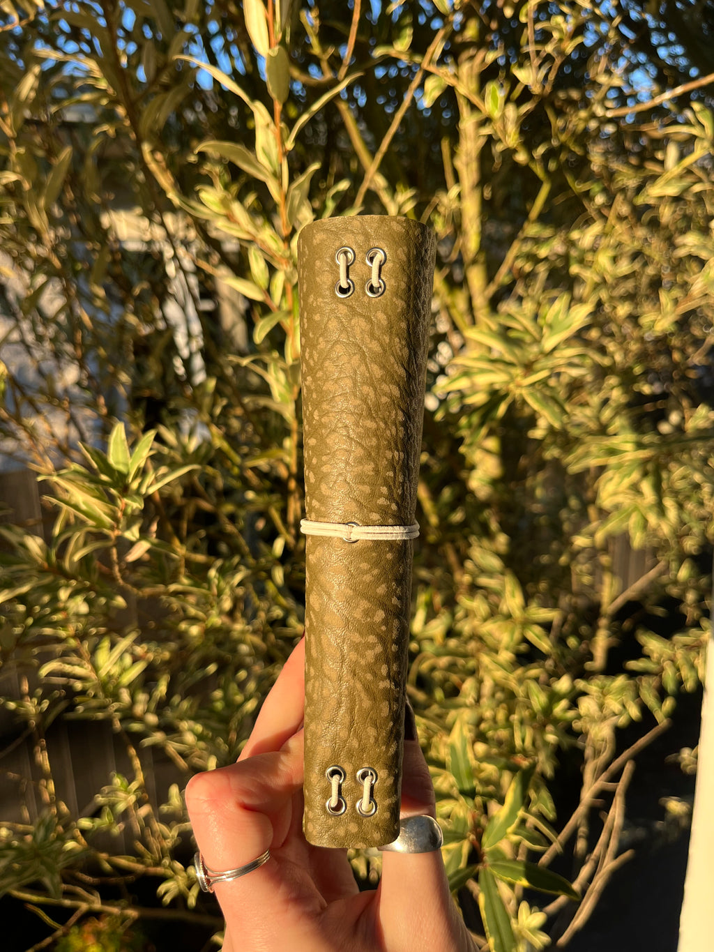 A6 khaki textured