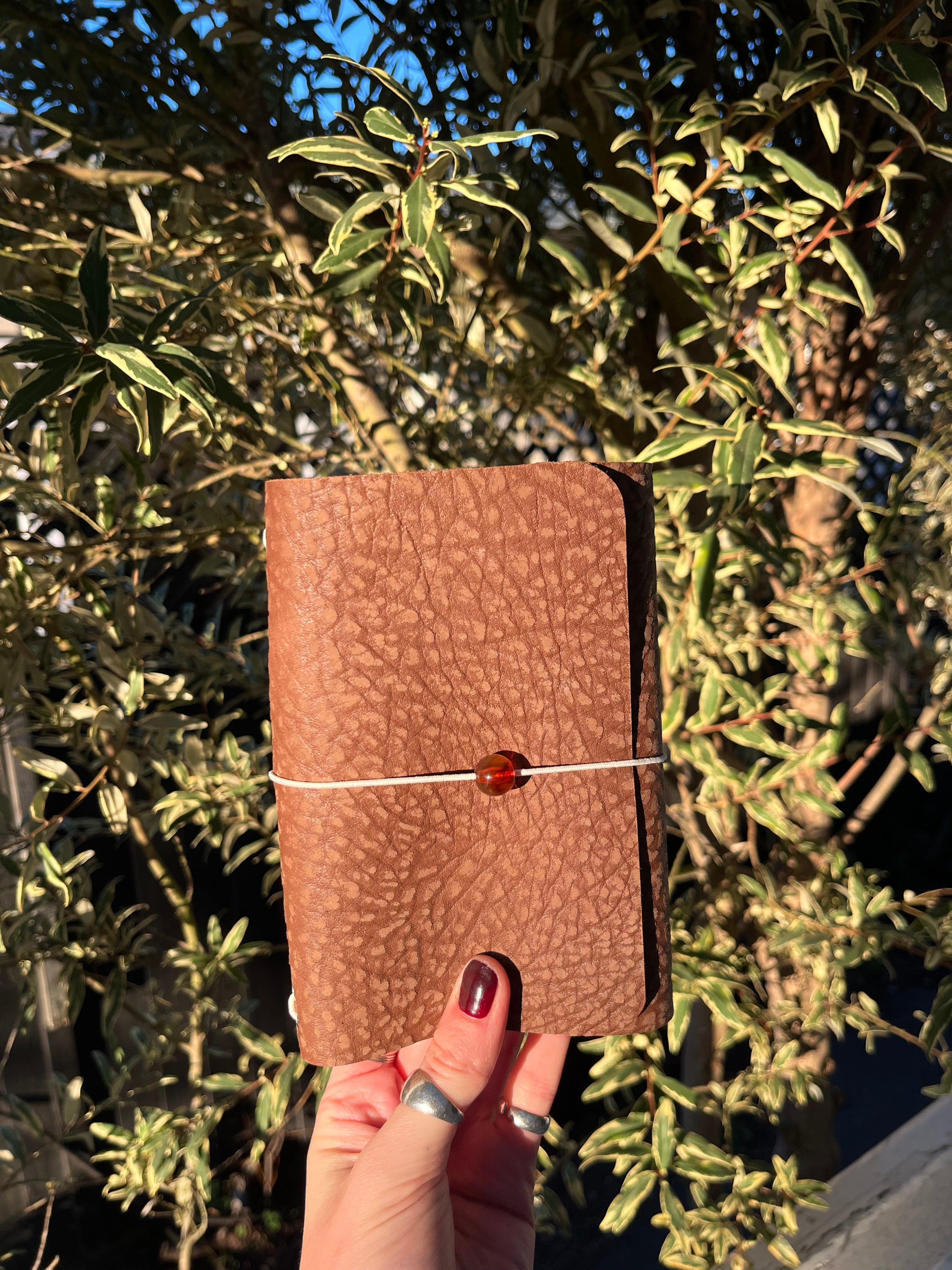 A6 brown textured
