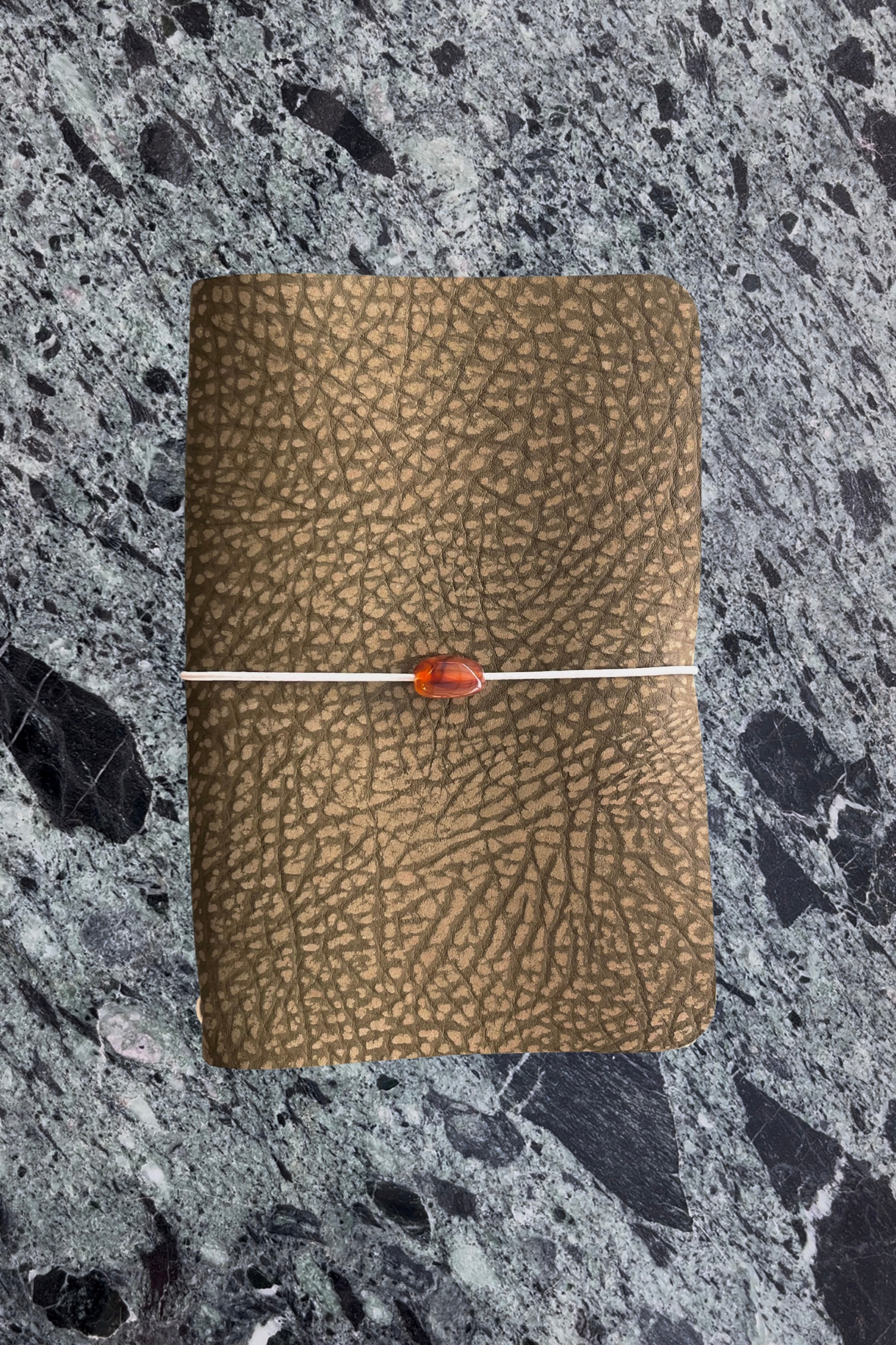 A5 khaki textured