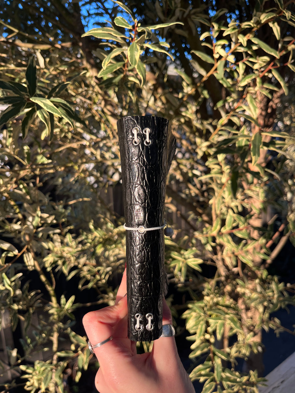 A6 black embossed
