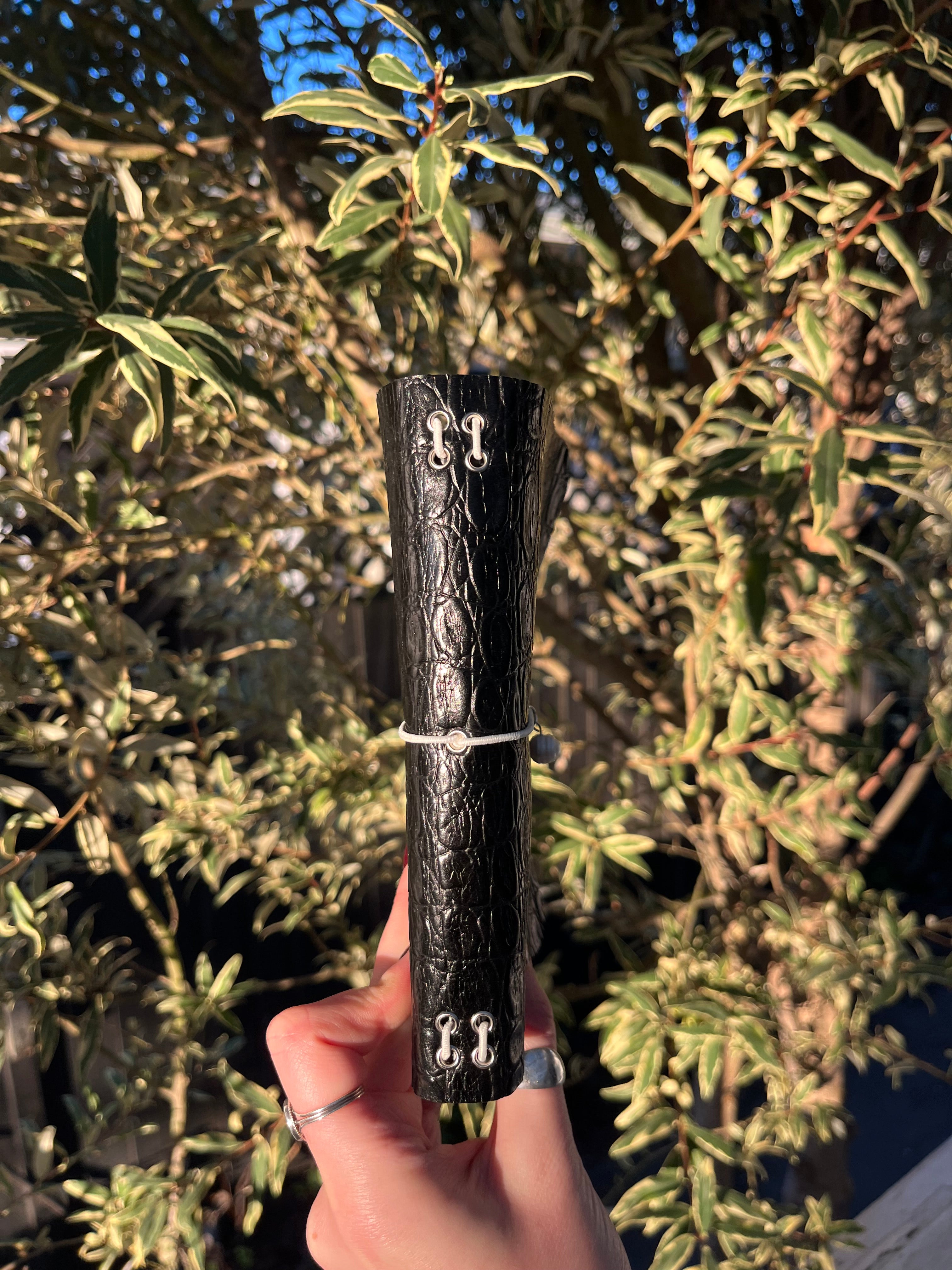 A6 black embossed