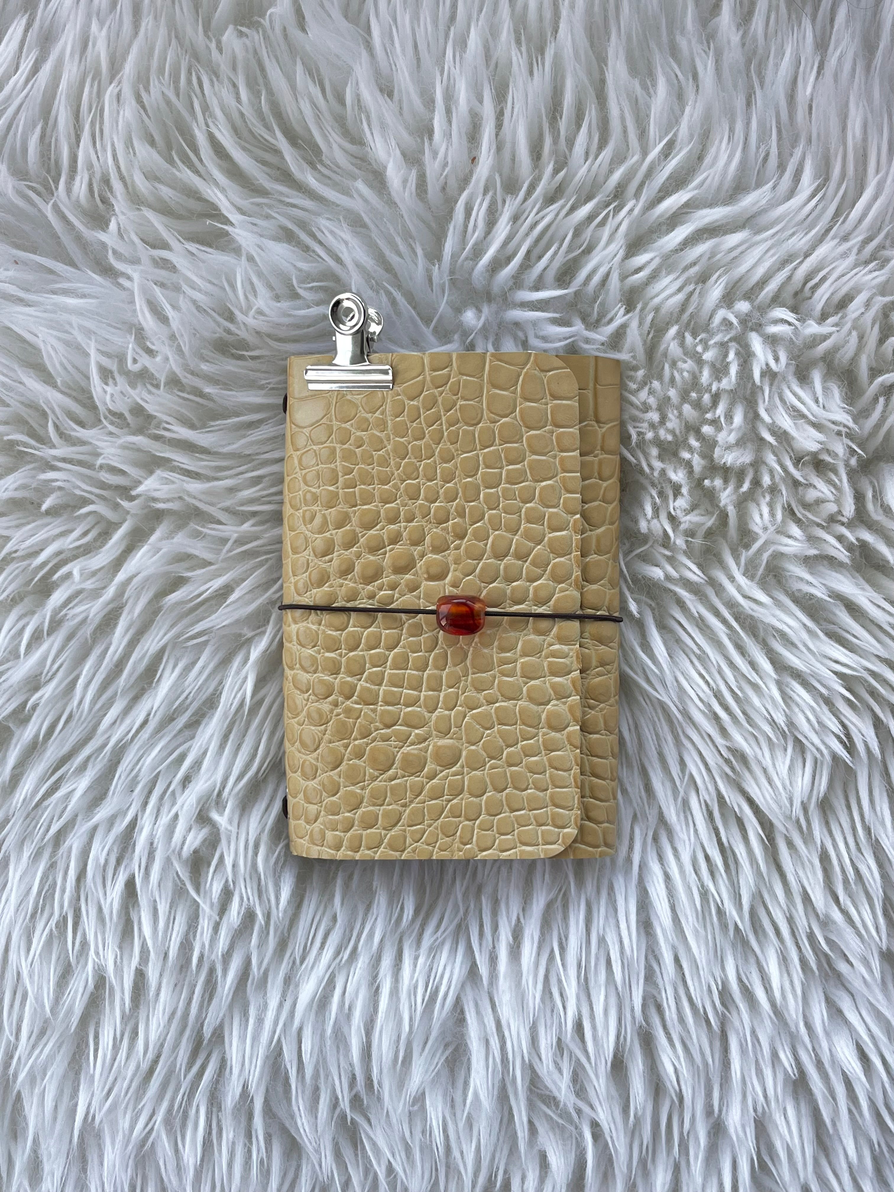 A6 yellow embossed