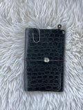A5 black embossed