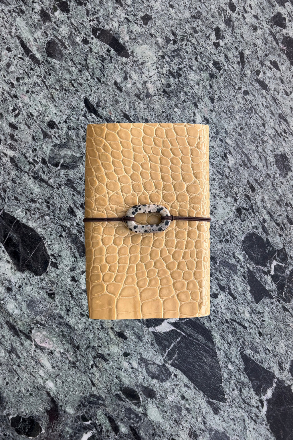 A6 yellow embossed