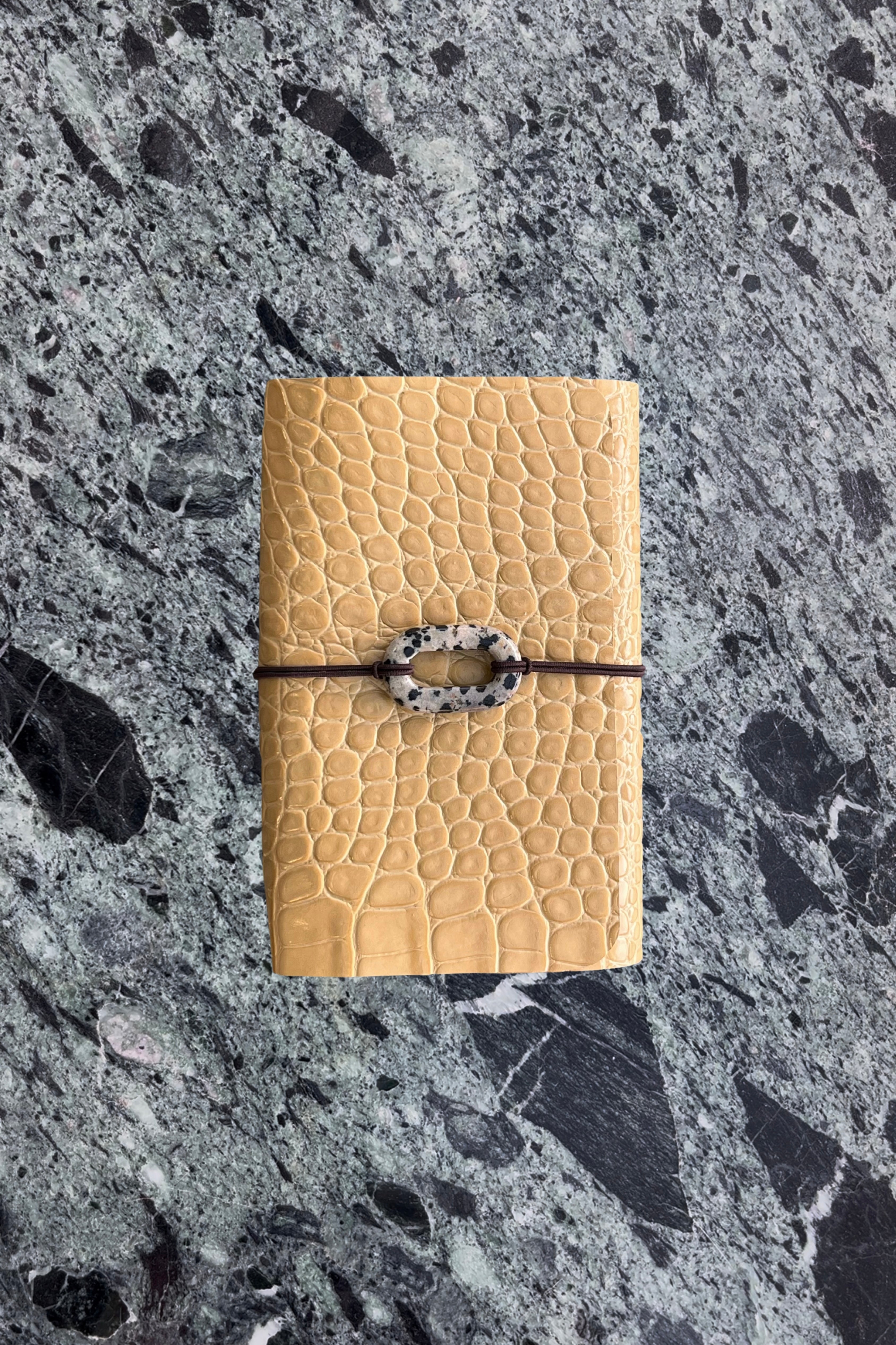 A6 yellow embossed