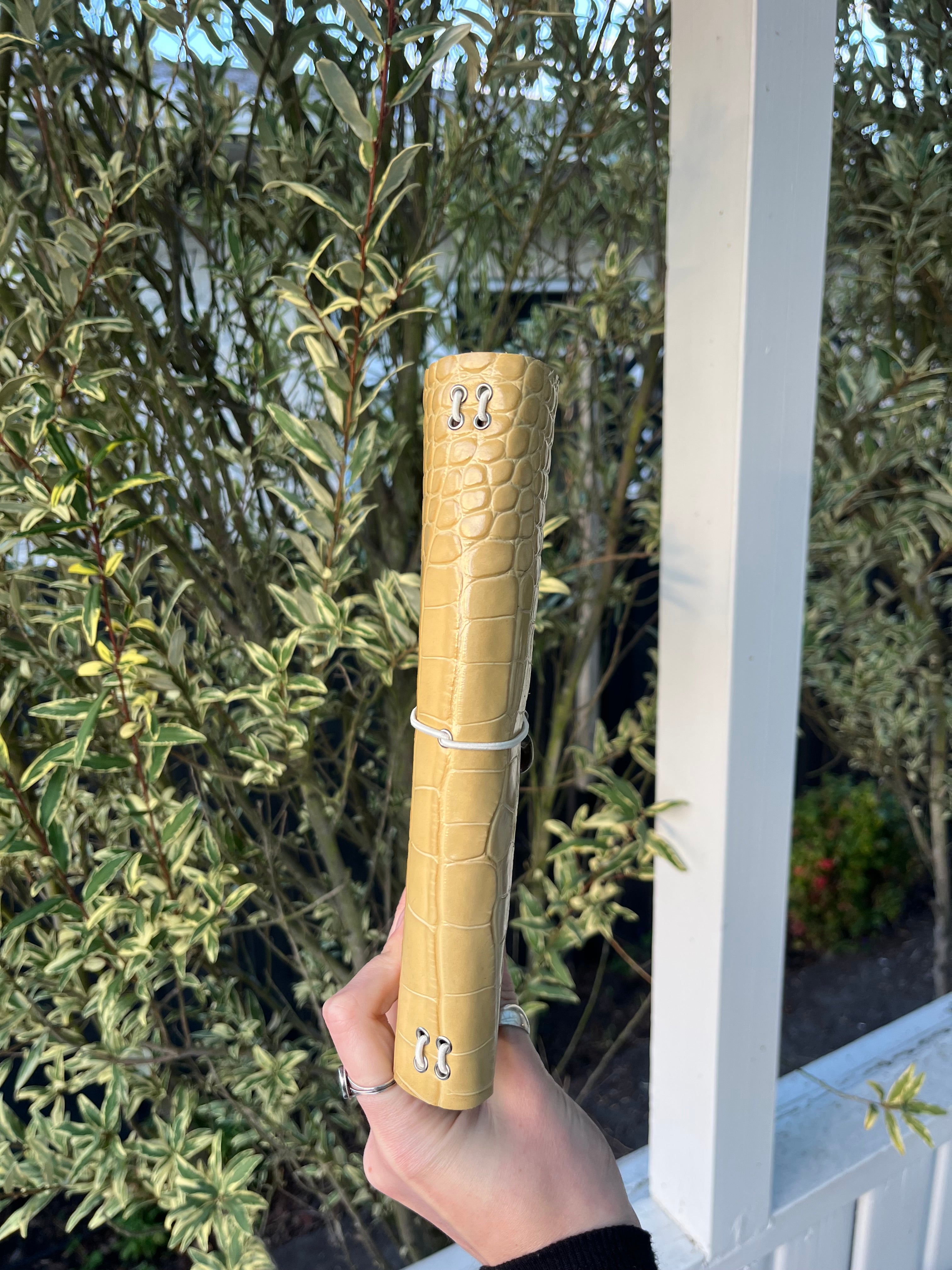A5 yellow embossed