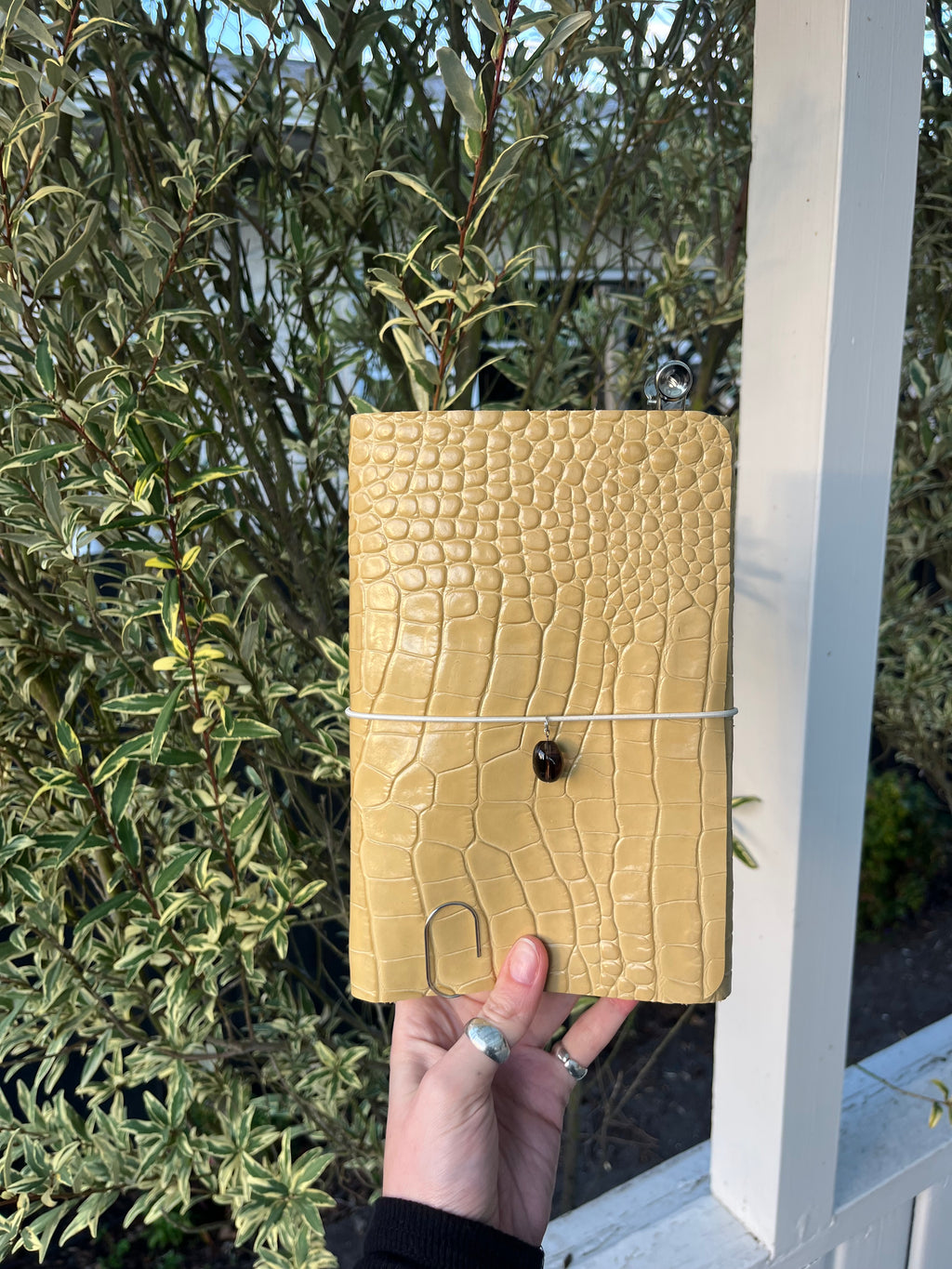 A5 yellow embossed