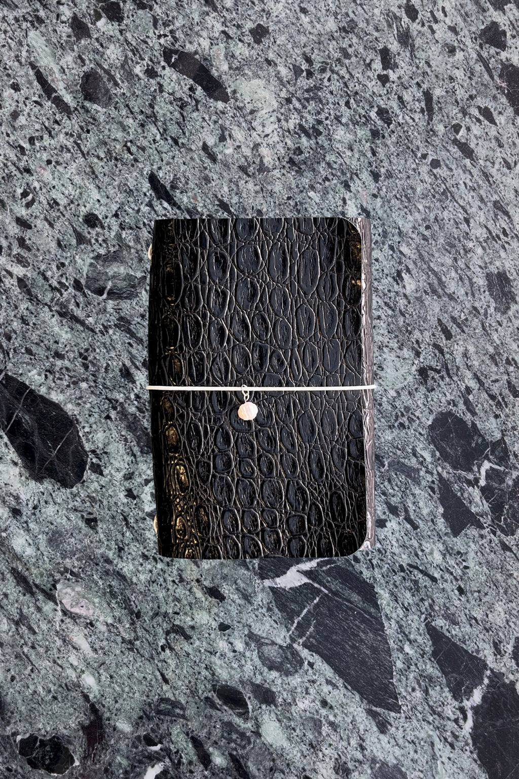 A6 black embossed