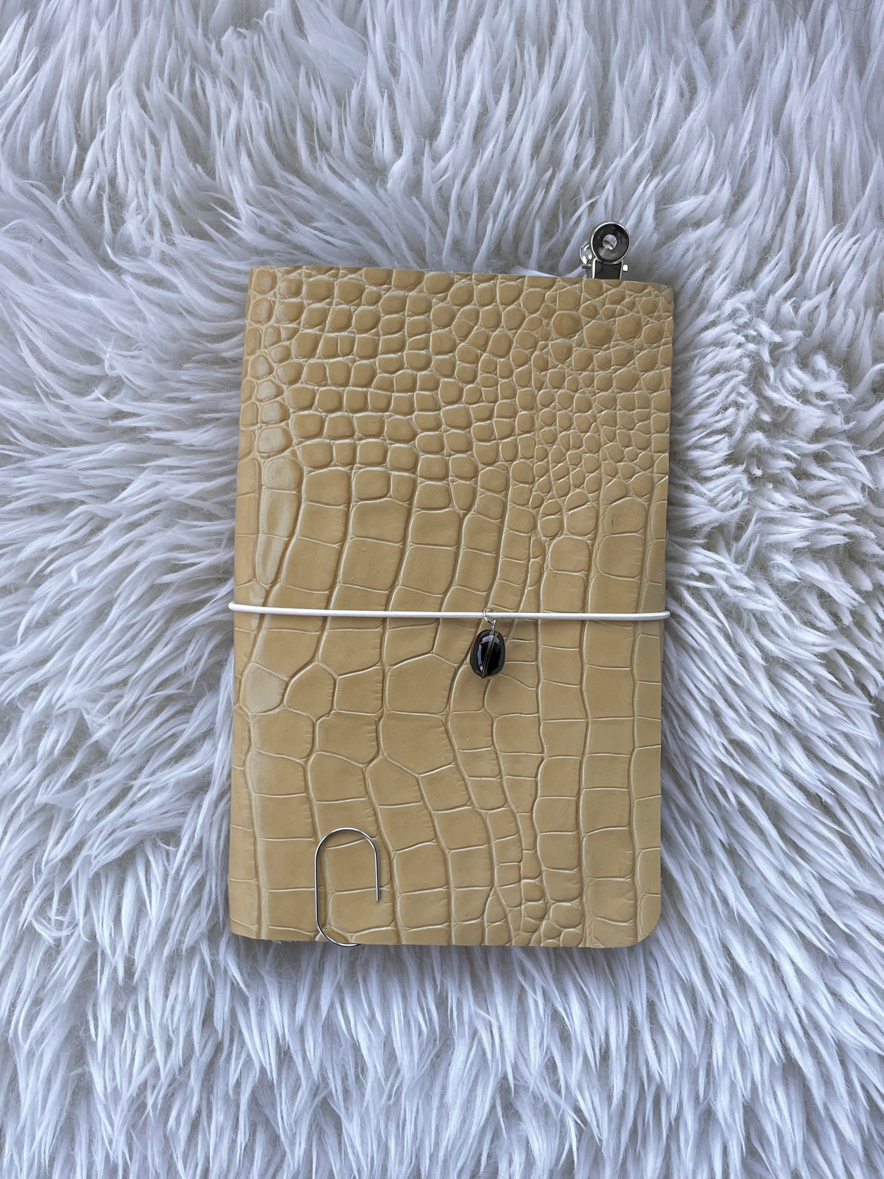 A5 yellow embossed