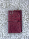 A5 red embossed