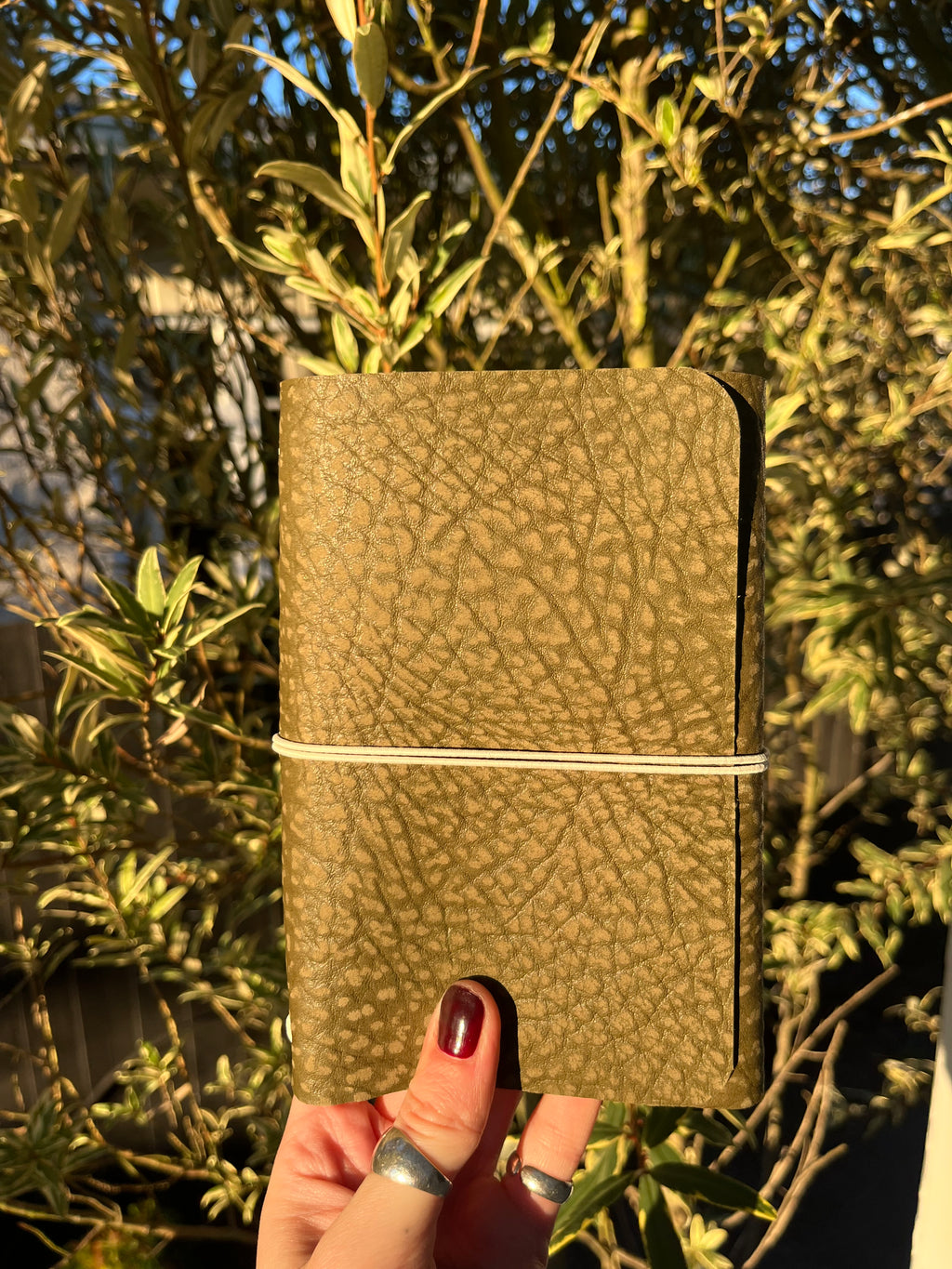 A6 khaki textured