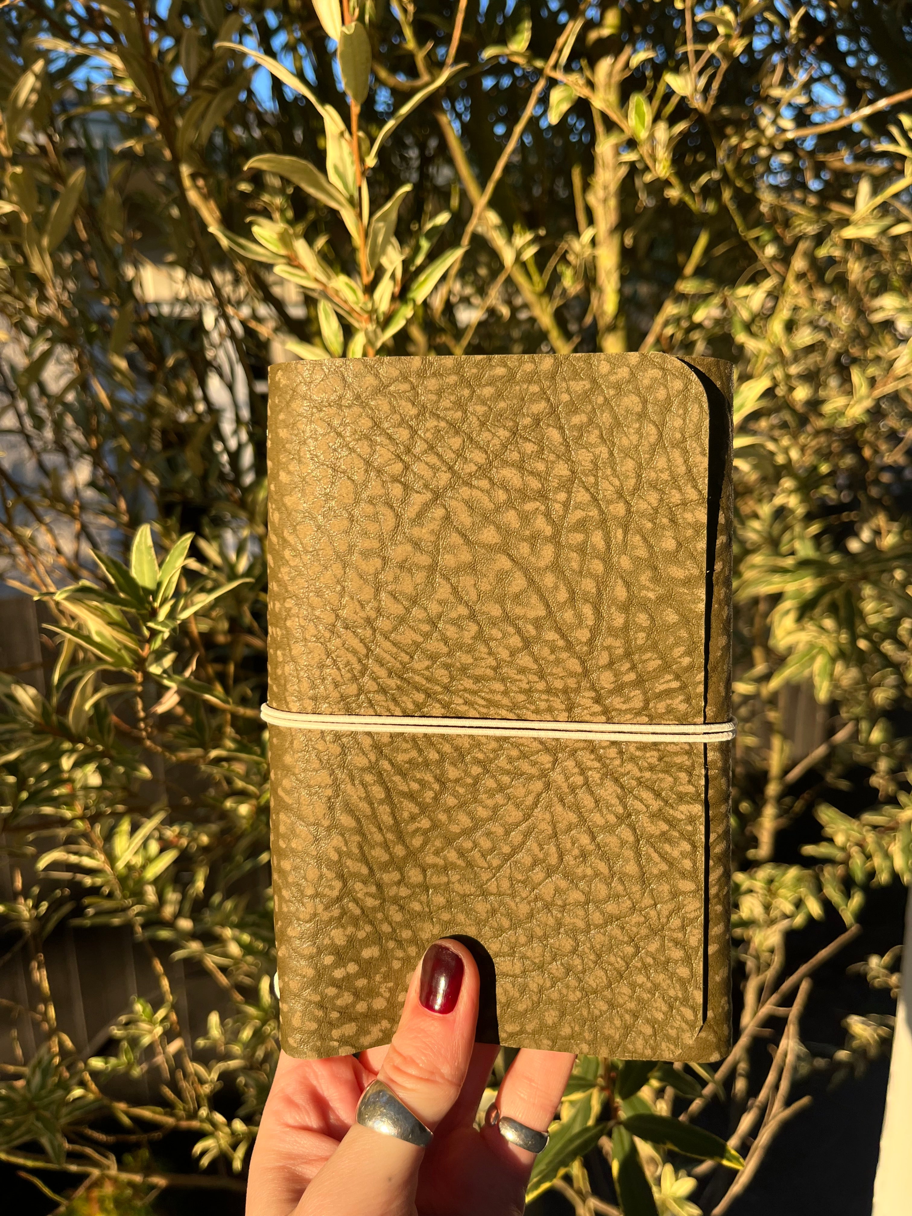A6 khaki textured
