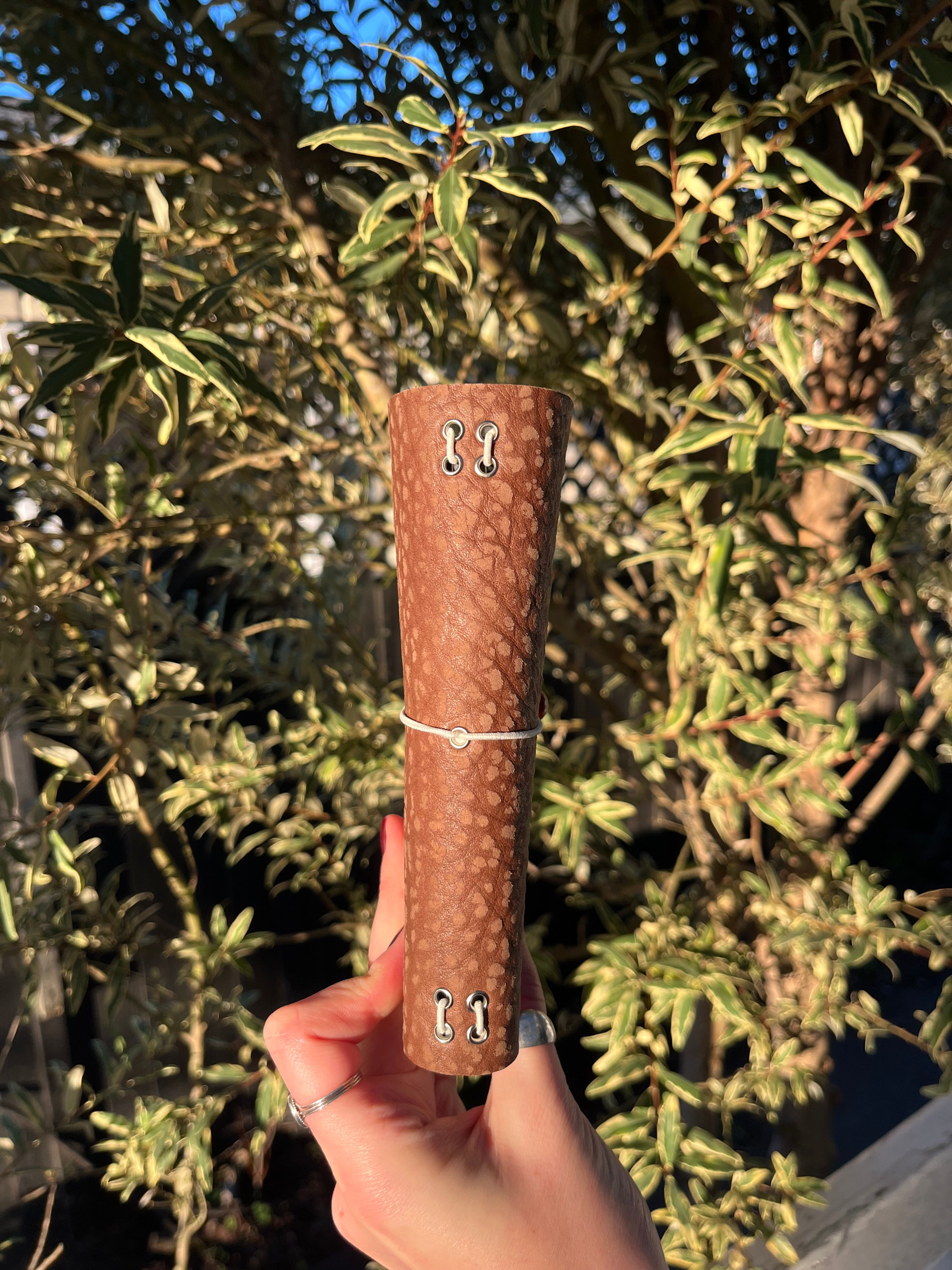 A6 brown textured